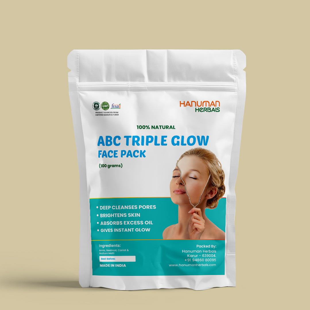 ABC Triple Glow Face Pack – Amla, Beetroot, Carrot & Manjistha