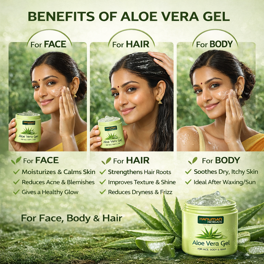 Aloe Vera Gel – For Face, Body & Hair
