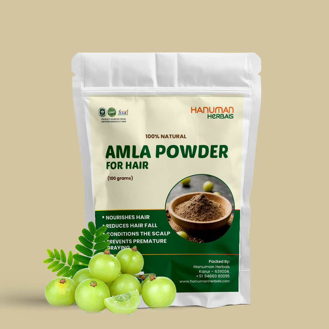 Hanuman Herbals Amla Powder – 100% Pure, Natural & Vitamin C Rich