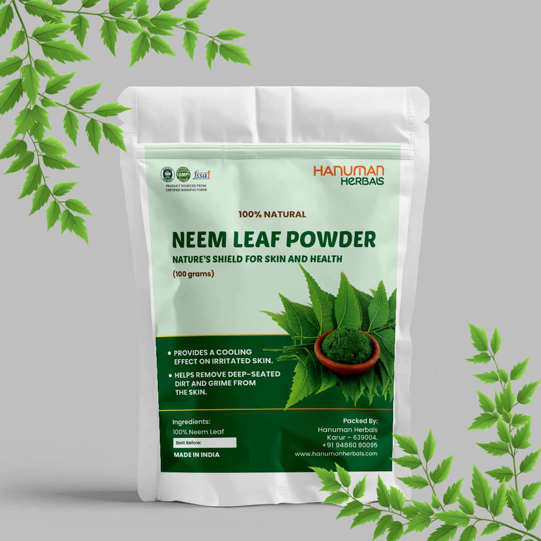 Neem Leaf Powder – 100% Natural & Pure Herbal Skin & Hair Care