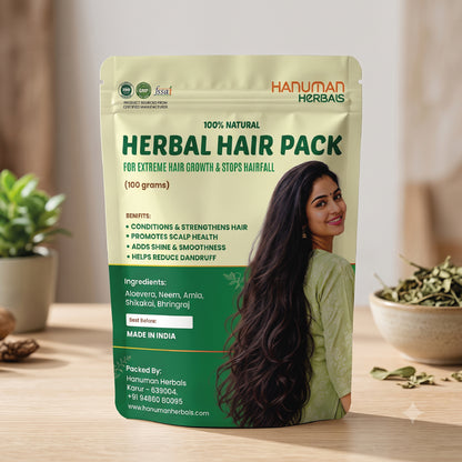 100% Natural Herbal Hair Pack | Hanuman Herbals