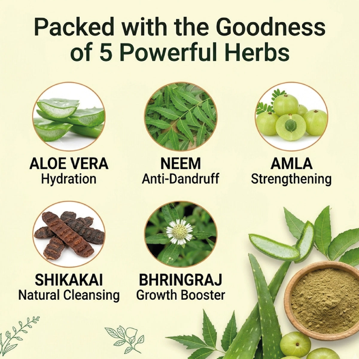 100% Natural Herbal Hair Pack | Hanuman Herbals