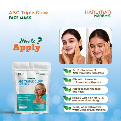 ABC Triple Glow Face Pack – Amla, Beetroot, Carrot & Manjistha (100G)