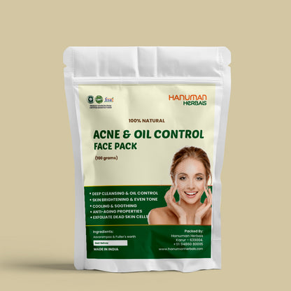 Acne & Oil Control Face Pack – 100% Natural