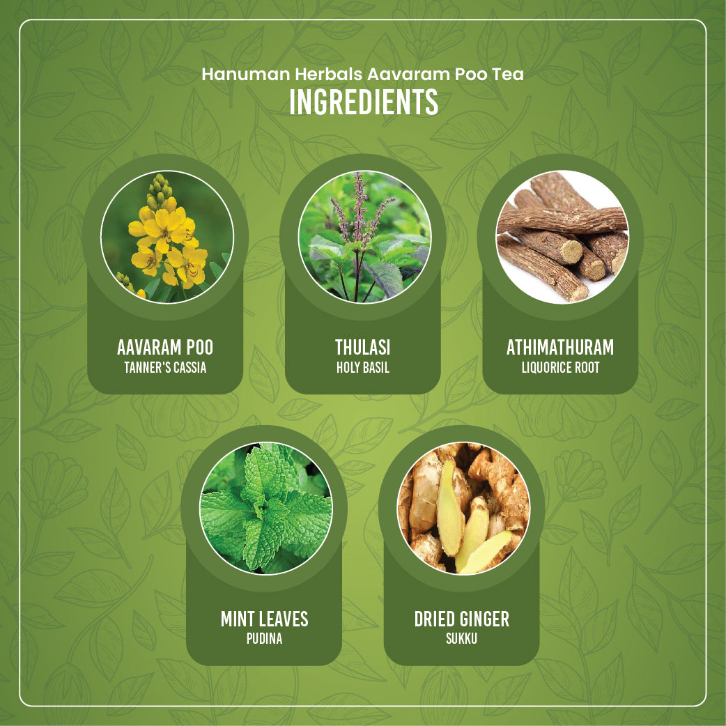 Hanuman Herbals Aavarampoo Sugar Balance Tea