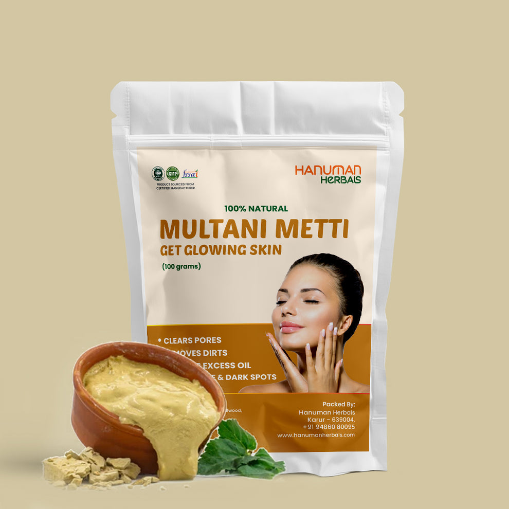 Pure Multani Mitti | 100% Natural Fuller’s Earth for Glowing Skin ...